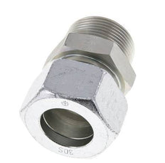 30S y R1-1/4'' Racor de corte recto de acero galvanizado con rosca macho 400 bar ISO 8434-1