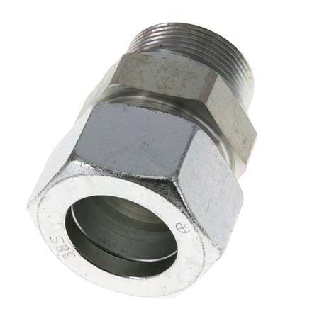 38S y R1-1/2'' Racor de corte recto de acero galvanizado con rosca macho 315 bar ISO 8434-1