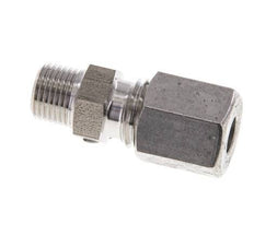 Racor de corte recto de acero inoxidable 6L y R1/8'' con rosca macho 315 bar ISO 8434-1