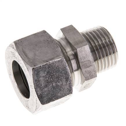 18L & R1/2'' Stainless Steel Straight Cutting Fitting with Male Threads 315 bar ISO 8434-1