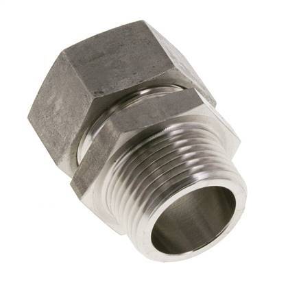 28L & R1'' Stainless Steel Straight Cutting Fitting with Male Threads 160 bar ISO 8434-1