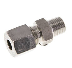 Racor de corte recto de acero inoxidable 8L y R1/4'' con rosca macho 630 bar ISO 8434-1