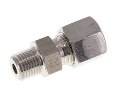 Racor de corte recto de acero inoxidable 8L y R1/4'' con rosca macho 630 bar ISO 8434-1