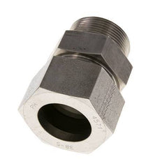 Racor de corte recto de acero inoxidable 38L y R1-1/2'' con rosca macho 315 bar ISO 8434-1