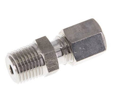 6L & R1/4'' Stainless Steel Straight Compression Fitting with Male Threads 315 bar ISO 8434-1