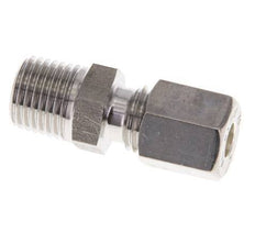 6L & R1/4'' Stainless Steel Straight Compression Fitting with Male Threads 315 bar ISO 8434-1