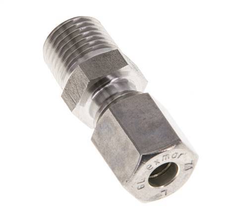 6L & R1/4'' Stainless Steel Straight Compression Fitting with Male Threads 315 bar ISO 8434-1