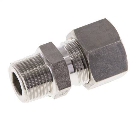 12L & R3/8'' Stainless Steel Straight Compression Fitting with Male Threads 315 bar ISO 8434-1
