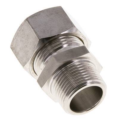 22L & R3/4'' Stainless Steel Straight Compression Fitting with Male Threads 160 bar ISO 8434-1