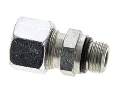 12L y UNF 9/16''-18 Racor de corte recto de acero galvanizado con rosca macho 315 bar ISO 8434-1