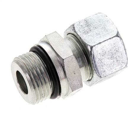 15L & UNF 7/8''-14 Racor recto de acero zincado con rosca macho 315 bar ISO 8434-1
