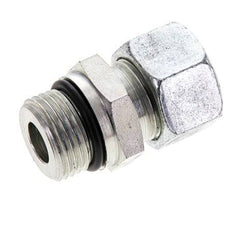 15L & UNF 7/8''-14 Racor recto de acero zincado con rosca macho 315 bar ISO 8434-1