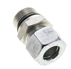 15L & UNF 7/8''-14 Racor recto de acero zincado con rosca macho 315 bar ISO 8434-1