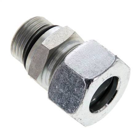 18L & UNF 7/8''-14 Zink plated Steel Straight Cutting Fitting with Male Threads 315 bar ISO 8434-1