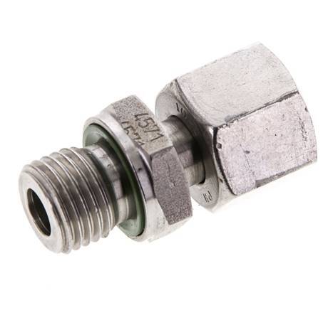10L & M14x1.5 Stainless Steel Straight Swivel with Male Threads 315 bar FKM Adjustable ISO 8434-1