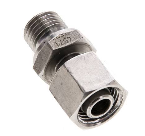10L & M14x1.5 Stainless Steel Straight Swivel with Male Threads 315 bar FKM Adjustable ISO 8434-1