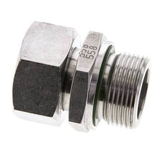 28L & M33x2 Stainless Steel Straight Swivel with Male Threads 160 bar FKM Adjustable ISO 8434-1