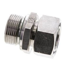 28L & M33x2 Stainless Steel Straight Swivel with Male Threads 160 bar FKM Adjustable ISO 8434-1