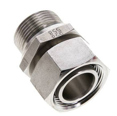 28L & M33x2 Stainless Steel Straight Swivel with Male Threads 160 bar FKM Adjustable ISO 8434-1