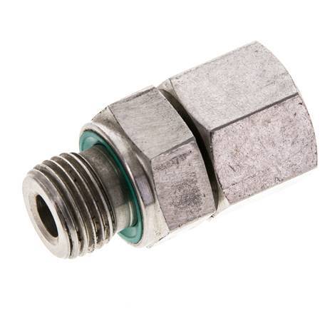 10S y M16x1,5 Acero inoxidable Rótula recta con rosca macho 630 bar FKM Ajustable ISO 8434-1