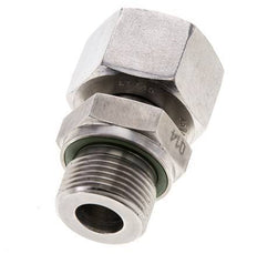 16S & M22x1.5 Stainless Steel Straight Swivel with Male Threads 400 bar FKM Adjustable ISO 8434-1