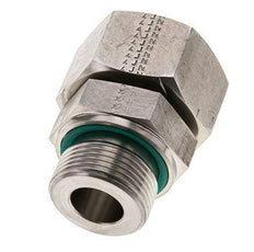 25S & M33x2 Stainless Steel Straight Swivel with Male Threads 400 bar FKM Adjustable ISO 8434-1
