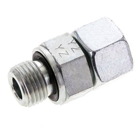 12L y M16x1.5 Acero Zincado Giratorio Recto con Rosca Macho 315 bar Junta tórica NBR Cono de Sellado Ajustable ISO 8434-1