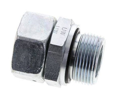 28L y M33x2 Acero Zincado Giratorio Recto con Rosca Macho 160 bar Junta tórica de NBR Cono de Sellado Ajustable ISO 8434-1