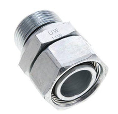 28L y M33x2 Acero Zincado Giratorio Recto con Rosca Macho 160 bar Junta tórica de NBR Cono de Sellado Ajustable ISO 8434-1