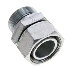 35L y M42x2 Acero Zincado Giratorio Recto con Rosca Macho 160 bar Junta tórica de NBR Cono de Sellado Ajustable ISO 8434-1