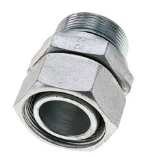 35L y M42x2 Acero Zincado Giratorio Recto con Rosca Macho 160 bar Junta tórica de NBR Cono de Sellado Ajustable ISO 8434-1