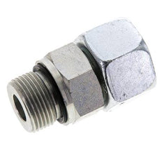 16S y M22x1,5 Acero zincado Rótula recta con rosca macho 400 bar Junta tórica de NBR Cono de estanqueidad Ajustable ISO 8434-1