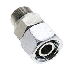 16S y M22x1,5 Acero zincado Rótula recta con rosca macho 400 bar Junta tórica de NBR Cono de estanqueidad Ajustable ISO 8434-1