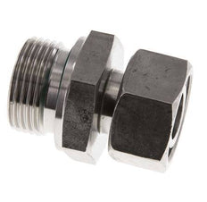 22L & G1'' Stainless Steel Straight Swivel with Male Threads 160 bar FKM Adjustable ISO 8434-1