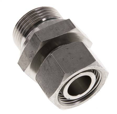 22L & G1'' Stainless Steel Straight Swivel with Male Threads 160 bar FKM Adjustable ISO 8434-1