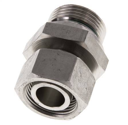 22L & G1'' Stainless Steel Straight Swivel with Male Threads 160 bar FKM Adjustable ISO 8434-1