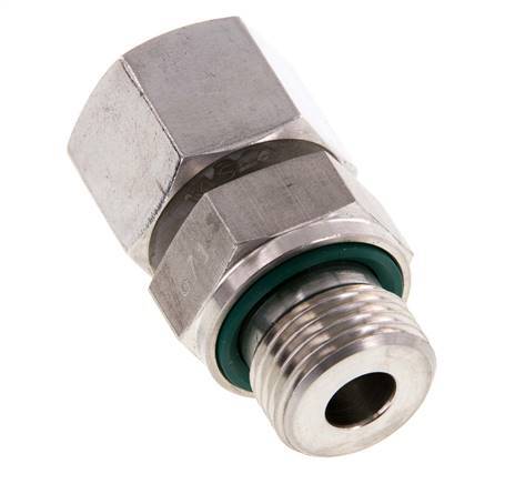 14S y G1/2'' Acero Inoxidable Giratorio Recto con Rosca Macho 630 bar FKM Ajustable ISO 8434-1