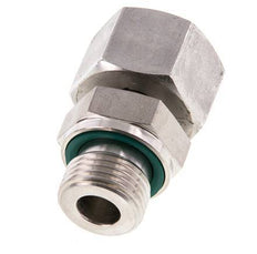 16S y G1/2'' Acero Inoxidable Giratorio Recto con Rosca Macho 400 bar FKM Ajustable ISO 8434-1