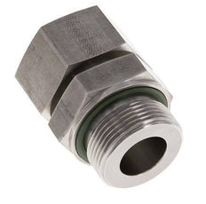 30S y G1-1/4'' Acero Inoxidable Giratorio Recto con Rosca Macho 400 bar FKM Ajustable ISO 8434-1