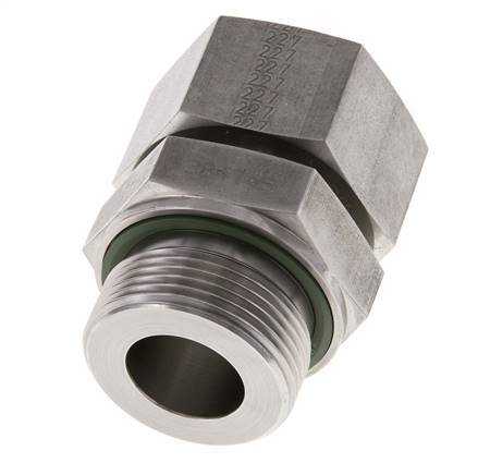 30S y G1-1/4'' Acero Inoxidable Giratorio Recto con Rosca Macho 400 bar FKM Ajustable ISO 8434-1