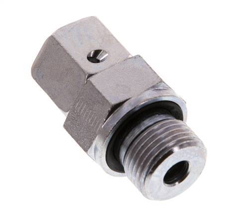10L & G3/8'' Acero zincado Rótula recta con rosca macho 315 bar Junta tórica de NBR Cono de estanquidad Ajustable ISO 8434-1
