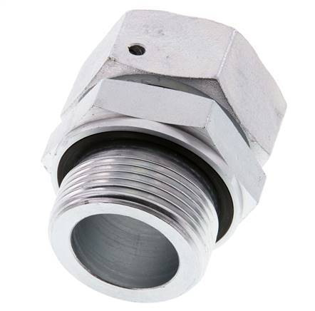 35L & G1-1/4'' Acero zincado Rótula recta con rosca macho 160 bar Junta tórica de NBR Cono de estanquidad Ajustable ISO 8434-1