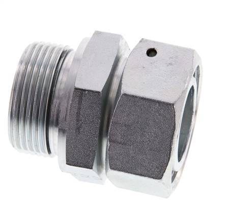 35L & G1-1/4'' Acero zincado Rótula recta con rosca macho 160 bar Junta tórica de NBR Cono de estanquidad Ajustable ISO 8434-1