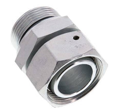 35L & G1-1/4'' Acero zincado Rótula recta con rosca macho 160 bar Junta tórica de NBR Cono de estanquidad Ajustable ISO 8434-1