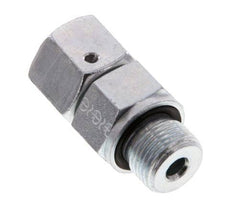 10S & G3/8'' Zink plated Steel Straight Swivel with Male Threads 630 bar NBR O-ring Sealing Cone Adjustable ISO 8434-1