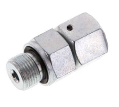 10S & G3/8'' Zink plated Steel Straight Swivel with Male Threads 630 bar NBR O-ring Sealing Cone Adjustable ISO 8434-1
