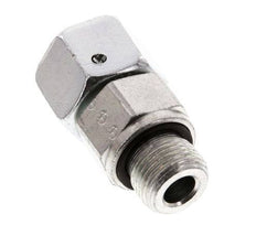 12S y G3/8'' Acero zincado Rótula recta con rosca macho 630 bar Junta tórica de NBR Cono de estanquidad Ajustable ISO 8434-1