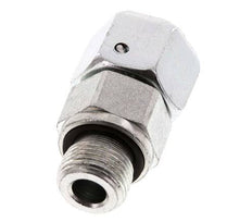 12S y G3/8'' Acero zincado Rótula recta con rosca macho 630 bar Junta tórica de NBR Cono de estanquidad Ajustable ISO 8434-1