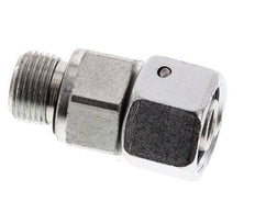 12S y G3/8'' Acero zincado Rótula recta con rosca macho 630 bar Junta tórica de NBR Cono de estanquidad Ajustable ISO 8434-1
