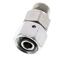 12S y G3/8'' Acero zincado Rótula recta con rosca macho 630 bar Junta tórica de NBR Cono de estanquidad Ajustable ISO 8434-1